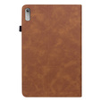 Obal na mobil pre Lenovo Tab P11 Gen 2, Wallet Pen Slot, hnedé