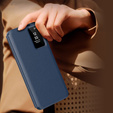 Flipové puzdro pre Samsung Galaxy S25, Smart View Wallet, modré