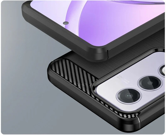 Obal na mobil pre Oppo A80, Carbon, čierne