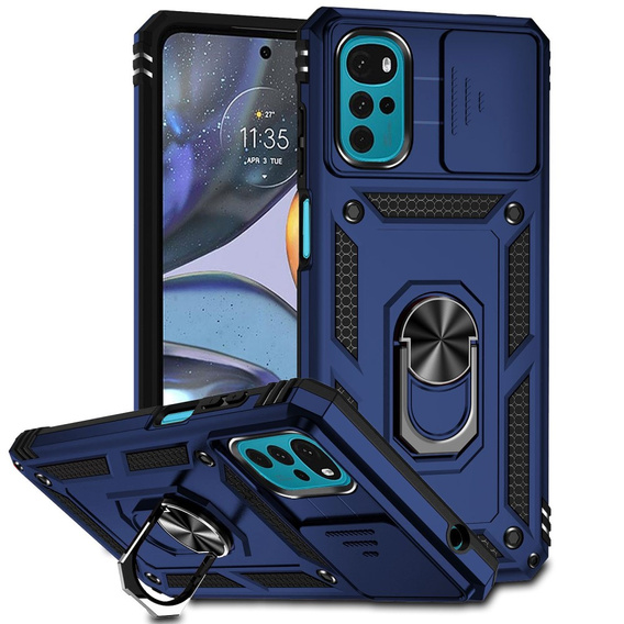 Obal na mobil pre Motorola Moto G22, CamShield Slide, modré