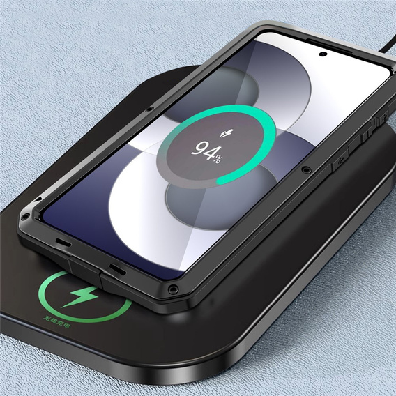 Puzdro s integrovaným sklom pre Samsung Galaxy S26, čierne