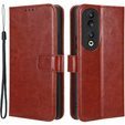 Klapkové puzdro pre Honor 90, Crazy Horse Wallet, hnedé