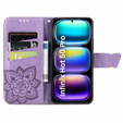 Klapkové puzdro pre Infinix Hot 50 Pro 4G, Butterfly, fialové