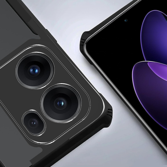Obal na mobil pre Oppo Reno 13F / Oppo Reno 13FS, AntiDrop Hybrid, čierne
