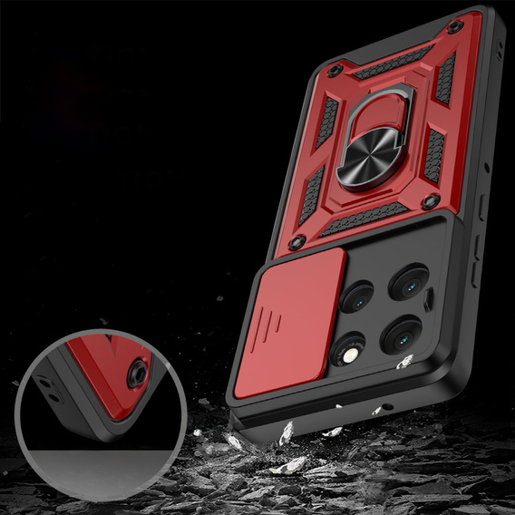 Pancierované puzdro pre Motorola Moto G56 5G, CamShield Slide, modré