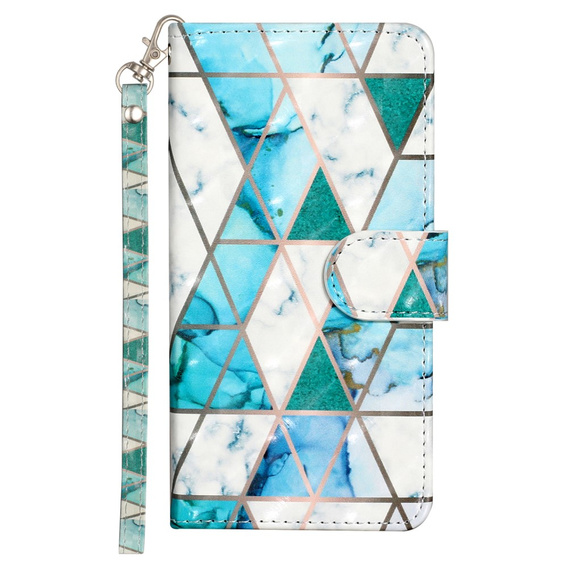 Klapkové puzdro pre Samsung Galaxy A35 5G, Wallet, Marble zelený