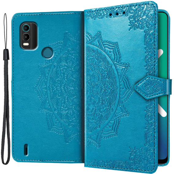 Klapkové puzdro pre Nokia C21 Plus, Mandala, modré