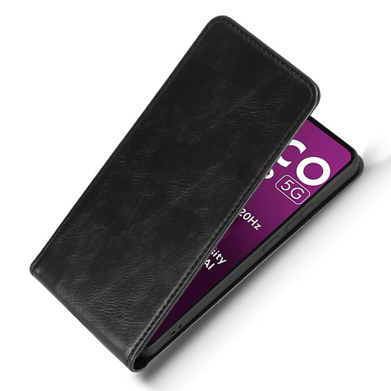 Klapkové puzdro pre Xiaomi Poco M7 Pro 5G, Flip, čierne