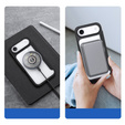 Puzdro Dux Ducis pre iPhone Air, Skin X Pro, s chlopňou, pre MagSafe, čierne
