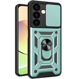 Obal na mobil pre Samsung Galaxy S24+ Plus, CamShield Slide, zelený