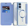 Klapkové puzdro pre Samsung Galaxy S25 Edge, RFID Wallet MagSafe CamShield, modré