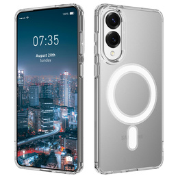 Puzdro pre Samsung Galaxy S25 Edge, Fusion Hybrid, pre MagSafe, priehľadné