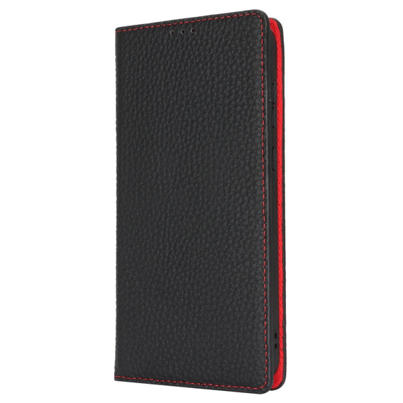 Klapkové puzdro pre Samsung Galaxy S24 FE, Litchi Skin Grain, čierne