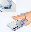 Magnetické puzdro pre Samsung Galaxy A56, pre MagSafe, modré + sklo 9H
