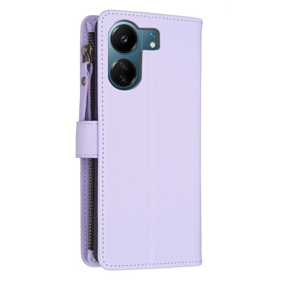 Klapkové puzdro pre Xiaomi Redmi 13C / Poco C65, Wallet Zipper Pocket, čierne