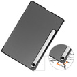 Puzdro pre Samsung Galaxy Tab S9 FE, trojskladové, sivé