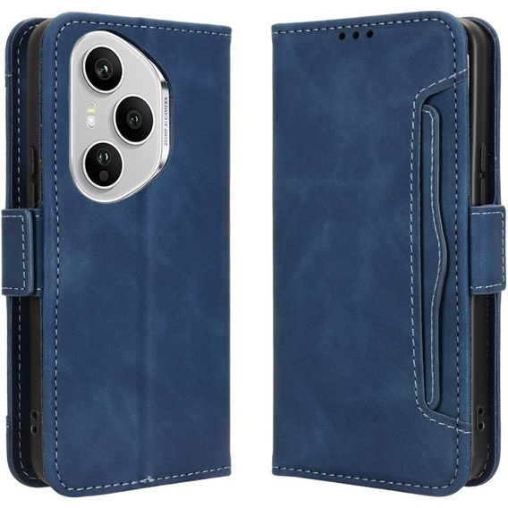 Klapkové puzdro pre Honor 400 Pro 5G, Card Slot, tmavomodré