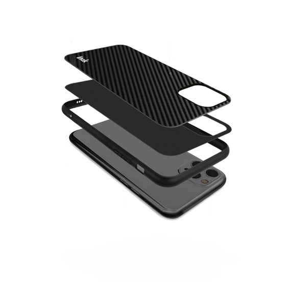 IMAK Obal na mobil pre Sony Xperia 1V, LX-5 Series, Carbon, čierne