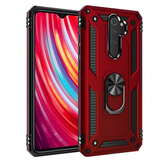 Pancierované obal na mobil pre Xiaomi Redmi Note 8 Pro, Nox Case Ring, červené