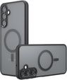 Puzdro pre Samsung Galaxy A34 5G, pre MagSafe, ERBORD Matt Case, čierny + sklo na displej