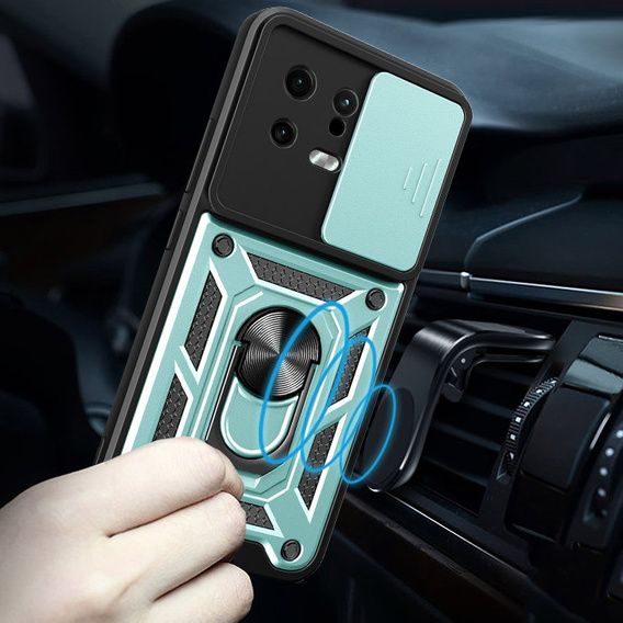 Obal na mobil pre Xiaomi 13, CamShield Slide, zelené