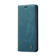 CASEME puzdro pre Samsung Galaxy S21 FE, Leather Wallet Case, zelený