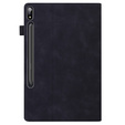 Puzdro pre Samsung Galaxy Tab S10 FE+ Plus, Classic, s priestorom pre stylus, čierne