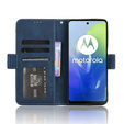 Klapkové puzdro pre Motorola Moto E14, Card Slot, tmavomodré