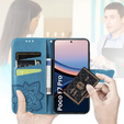 Klapkové puzdro pre Xiaomi Poco F7 Pro, Butterfly, modré