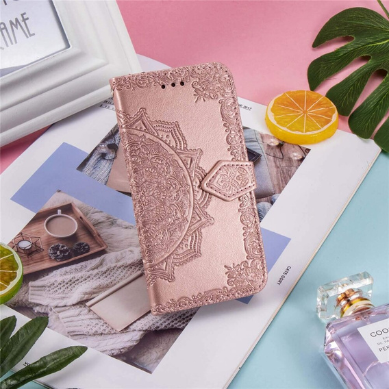 Klapkové puzdro pre Motorola Moto G85, Mandala, ružové