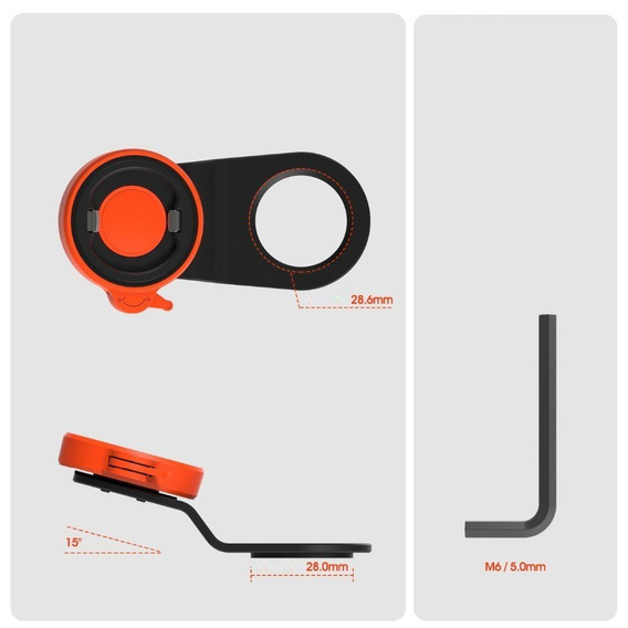 Držiak na bicykel + ochranné puzdro pre iPhone 11 (6.1") – s otočným uzamykacím systémom