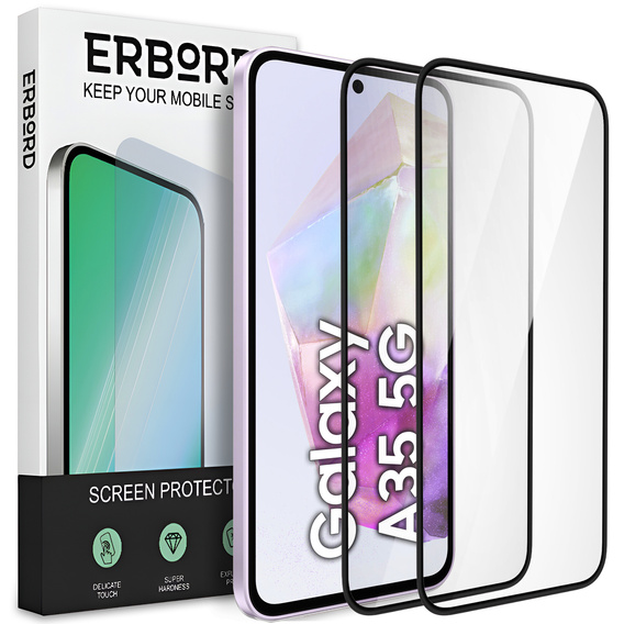 2x keramické hybridné sklo ERBORD pre Samsung Galaxy A35 5G