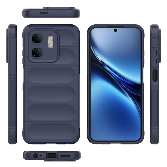 Obal na mobil pre Infinix Hot 50i 4G, Gaming Shockproof, tmavomodré