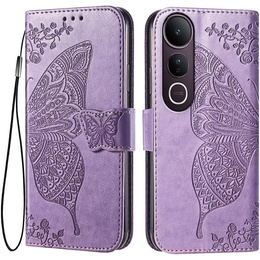 Klapkové puzdro pre Vivo V50 Lite 4G / 5G, Butterfly, fialové