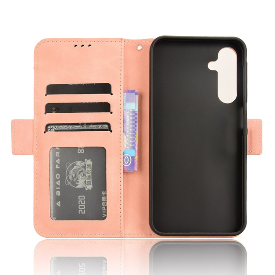 Klapkové puzdro pre Samsung Galaxy A25 5G, Card Slot, ružové