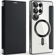 Klapkové puzdro pre Samsung Galaxy S25 Ultra, RFID Wallet MagSafe CamShield, čierne
