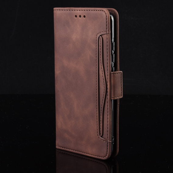 Klapkové puzdro pre Samsung Galaxy S25 FE, Card Slot, hnedé
