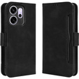 Puzdro s chlopňou pre Oppo Reno 14F, slot na kartu, peňaženka, čierne