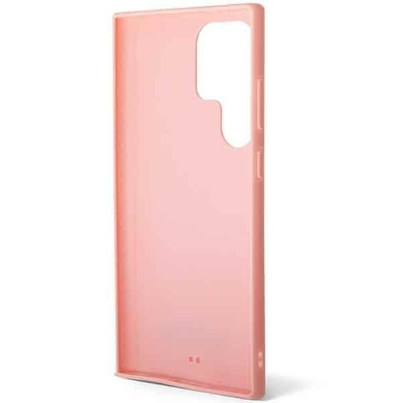 Karl Lagerfeld Obal na mobil pre Samsung Galaxy S23 Ultra, Saffiano Mono Metal, ružové