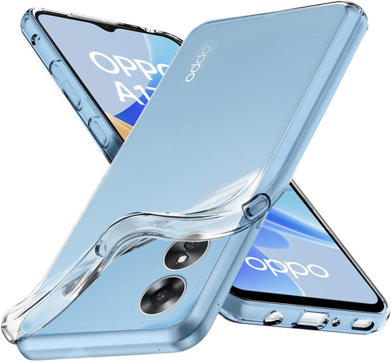 Tenké puzdro pre Oppo A17, Slim, priehľadné