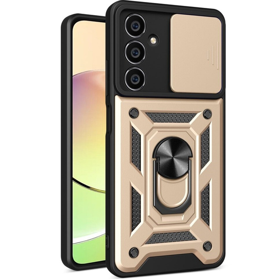 Obal na mobil pre Samsung Galaxy A05s, CamShield Slide, zlaté