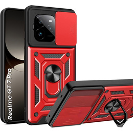 Obal na mobil pre Realme GT 7 Pro, CamShield Slide, červené