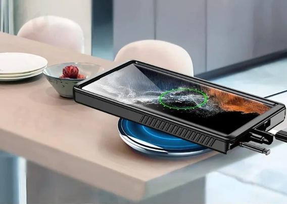 Vodotesné puzdro IP68 pre Samsung Galaxy S25+ Plus, čierne