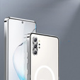 Ochranné puzdro na fotoaparát pre Samsung Galaxy Note 10+ Plus, CamShield MagSafe, priehľadný / strieborný