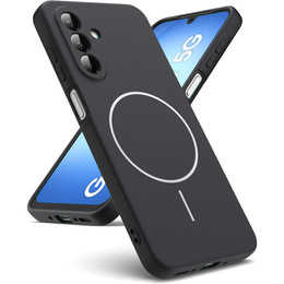 Silikónové puzdro pre Samsung Galaxy A17 5G, pre MagSafe, čierne