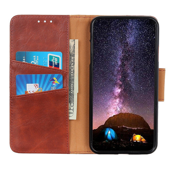 Klapkové puzdro pre Xiaomi Mi 11 Lite / Mi 11 Lite 5G / 11 Lite 5G NE, Wallet, hnedé