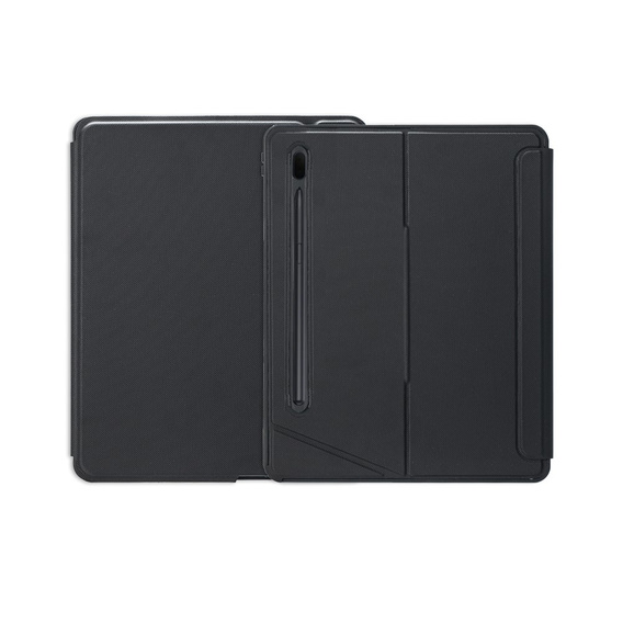 Puzdro s podsvietenou bluetooth klávesnicou pre Samsung Galaxy S9+ / S9 FE+ / S10+ Plus, čierne