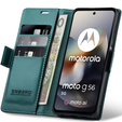 ERBORD Lesklá peňaženka Litchi s chlopňou pre Motorola Moto G56 5G