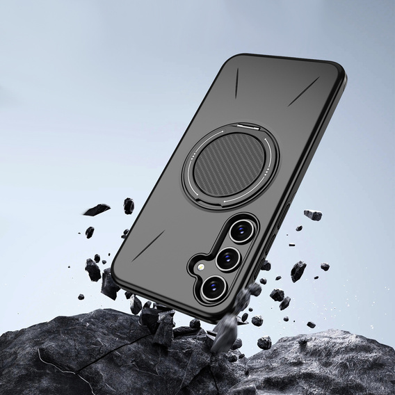 Puzdro MagSafe s podstavcom pre Samsung Galaxy A57 5G, čierne