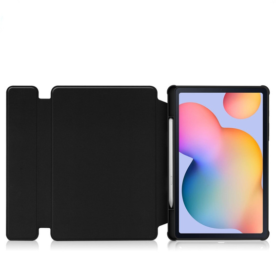 Puzdro s klávesnicou pre Samsung Galaxy Tab S6 Lite 2024 / 2022 / 2020, Rotary 360° Leather, čierne